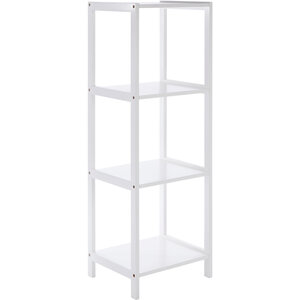 Dara 4 Tier White Bathroom Shelf