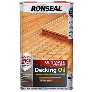 Ronseal Ultimate Protection Decking Oil Natural Cedar 5 Litre