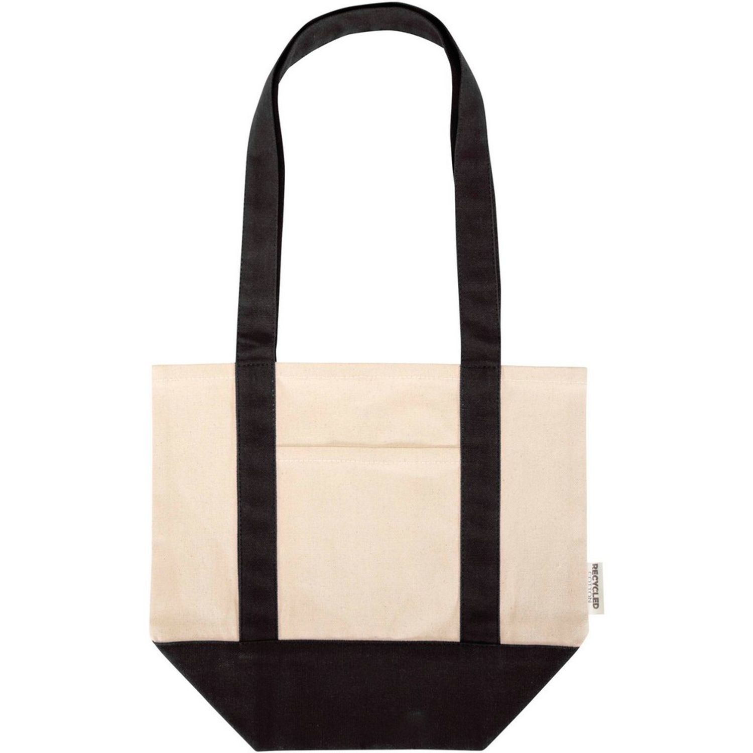 Floso Sam Recycled Cotton Mini Tote Bag - Black/Natural