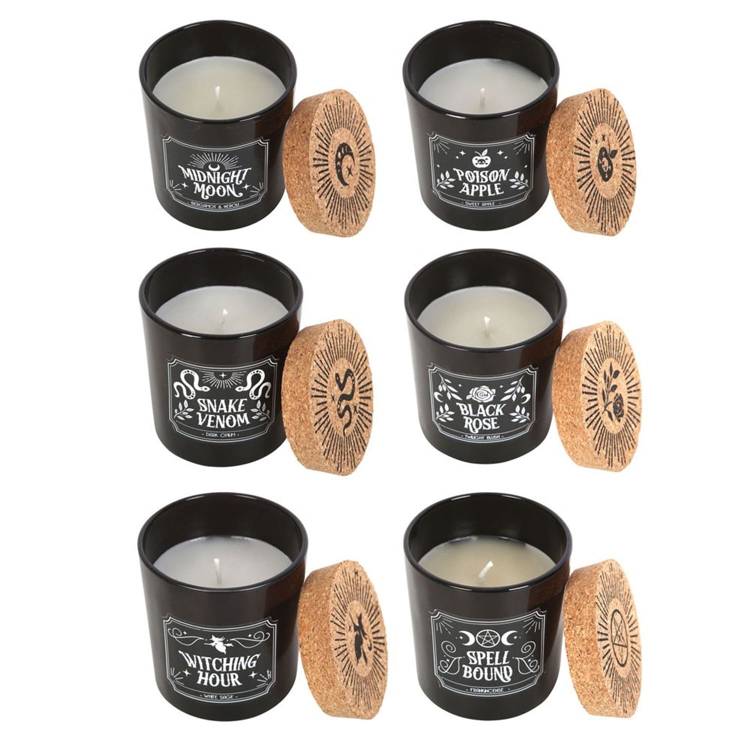 Something Different Midnight Ritual Scented Candle (Pack Of 6) - Black