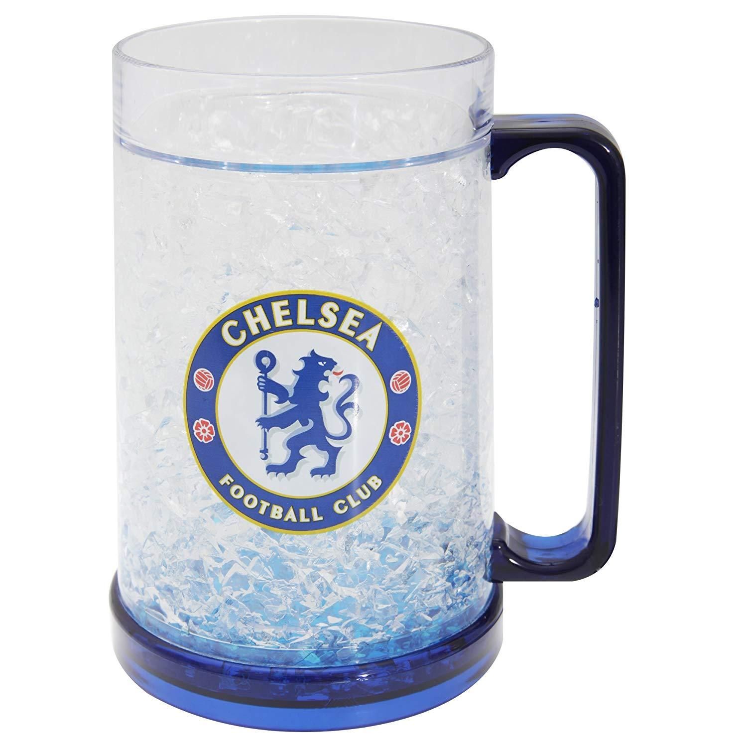 Chelsea Fc Freezer Mug - Clear/Blue