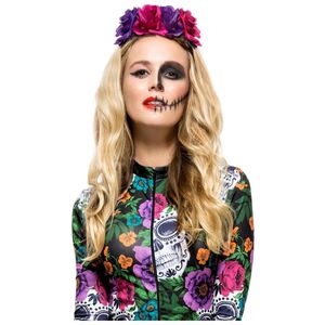 Smiffys Womens/Ladies Rose Day Of The Dead Headband