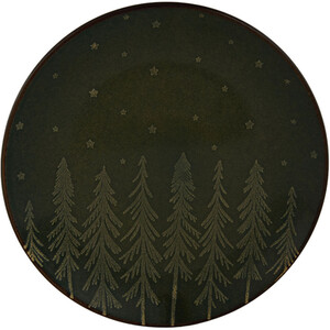 Nordic Pine Reactive Glaze Plate