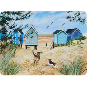 Pack of 6 Summer Walk On The Beach Placemats