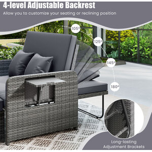 Patio Rattan Furniture Set