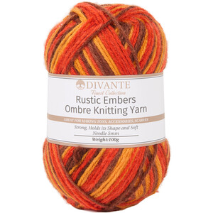 Rustic Embers Ombre Knitting Yarn