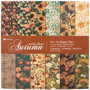Autumn Modern Floral Paper Pad