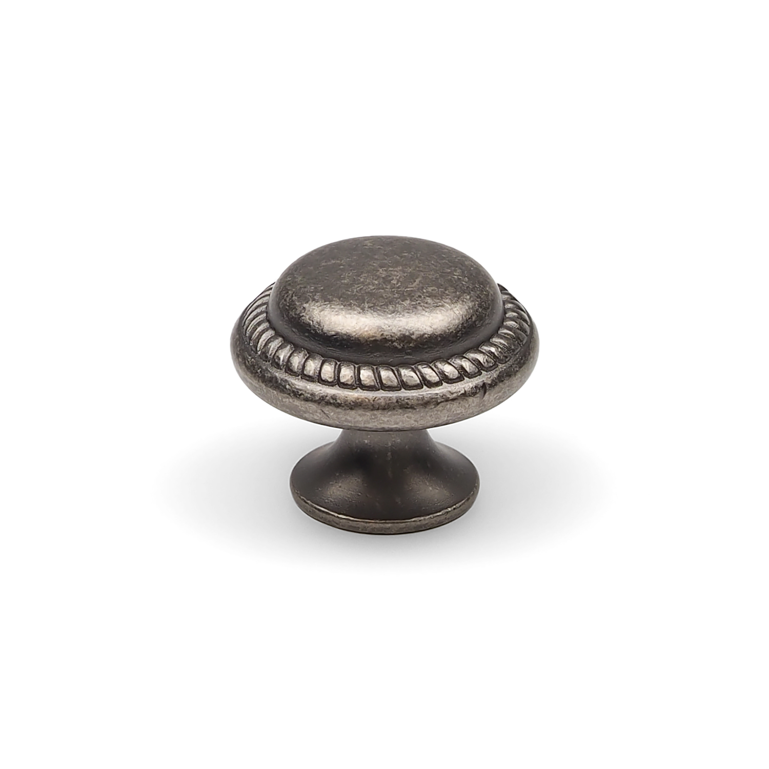 - 29mm Antique Pewter Cabinet Knob Grey Round Kitchen Cupboard Door Drawer Pull Wardrobe Furniture Replacement Upcycle - Image 4