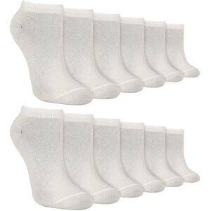 12 Pack Kids Soft Breathable Bamboo Trainer Liner Socks Ideal for PE