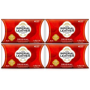 4 Bars Of Cussons Imperial Leather Original Bar Soap 90g - Rich & Creamy