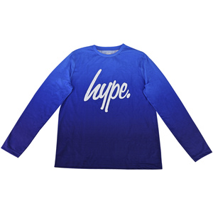 Boys Ombre Long Sleeve Pyjama Set Blue Kids Nightwear
