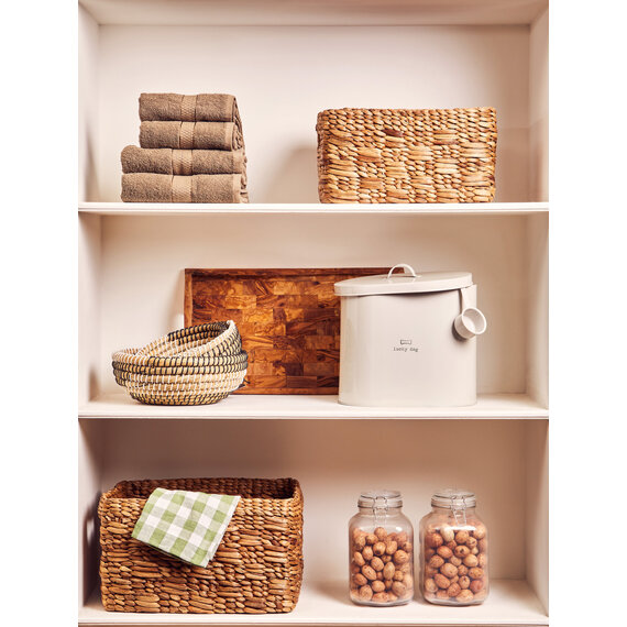 Lidi Set Of 3 Baskets With Black And White Detail