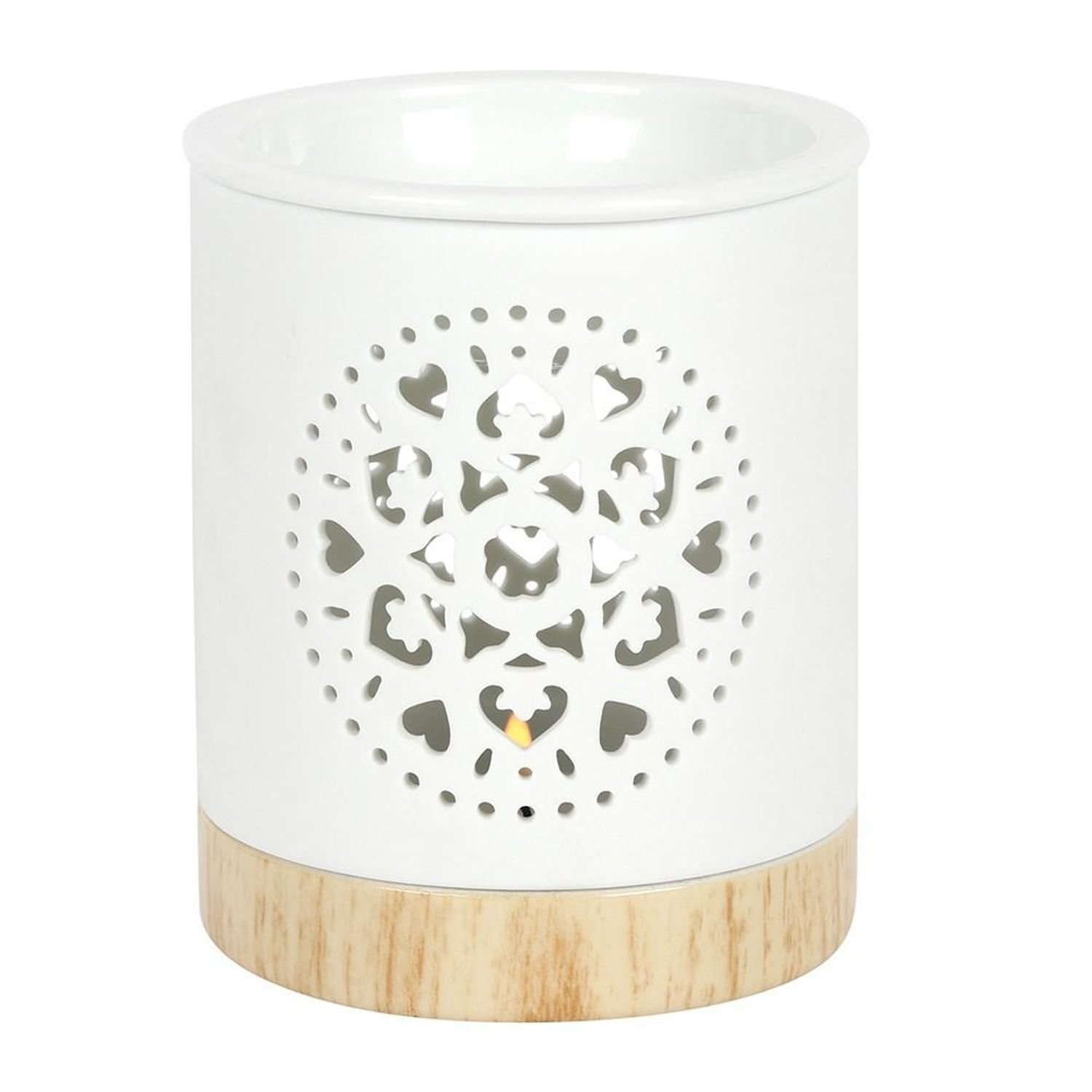 Something Different Unisex Off-White Mandala Oil Burner In - Image 2