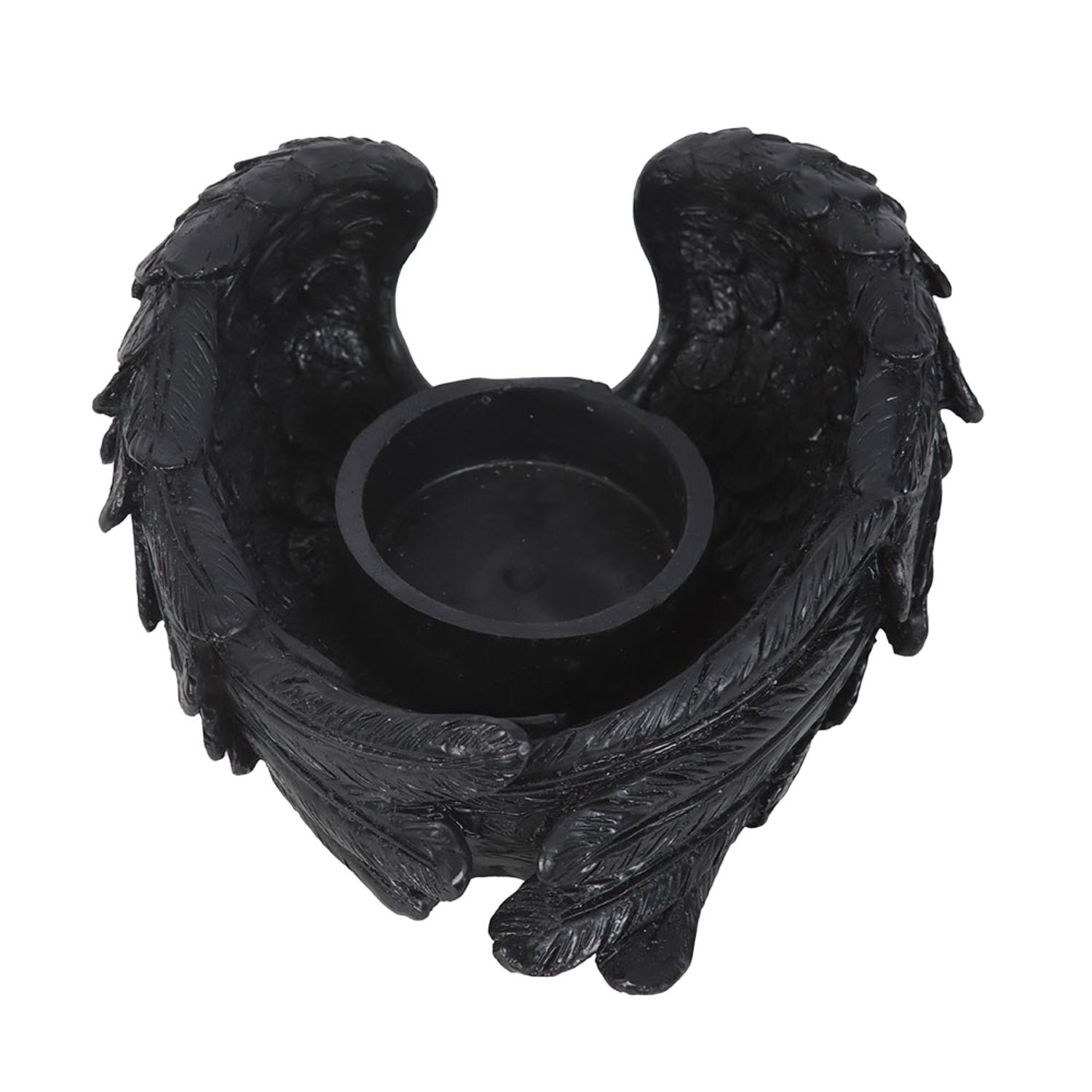 Something Different Raven Wings Tea Light Holder - Black