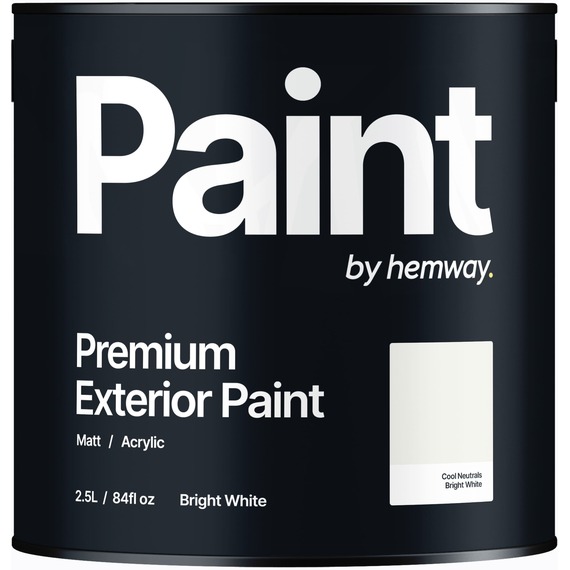Hemway Exterior Matt Acrylic Paint 2.5L Tin