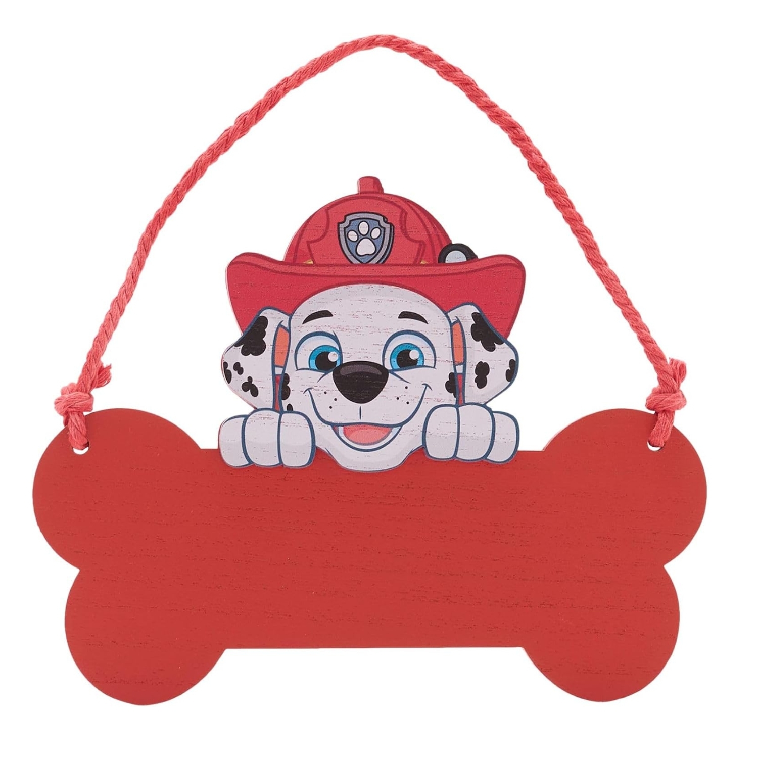 Widdop & Co Paw Patrol Marshall Wooden Hanging Plaque - Red - Image 4