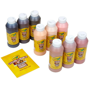Crayola Colors of the World Washable Paint 9 Count Skin Tone Kids Paint