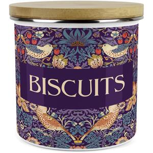 Purple Strawberry Thief Large Kitchen Storage Canister