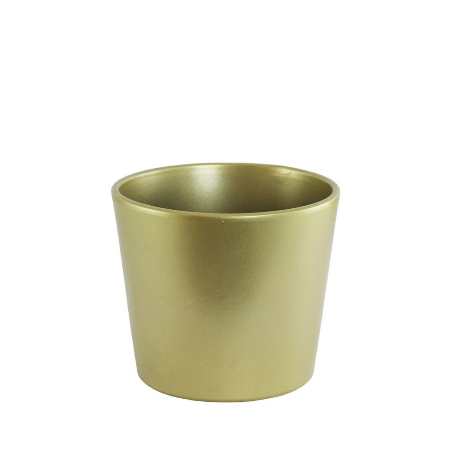 - Medium Ceramic Pot 12Cm 3 PackGold - Image 3