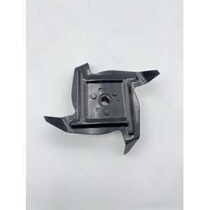 Replacement Tiller Blade 4-Tip Steel Rotary Cultivator Attachment for 52cc Garden Tiller
