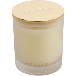 White Winter Crackle Candle