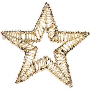 LED Gold Foil Hanging Star