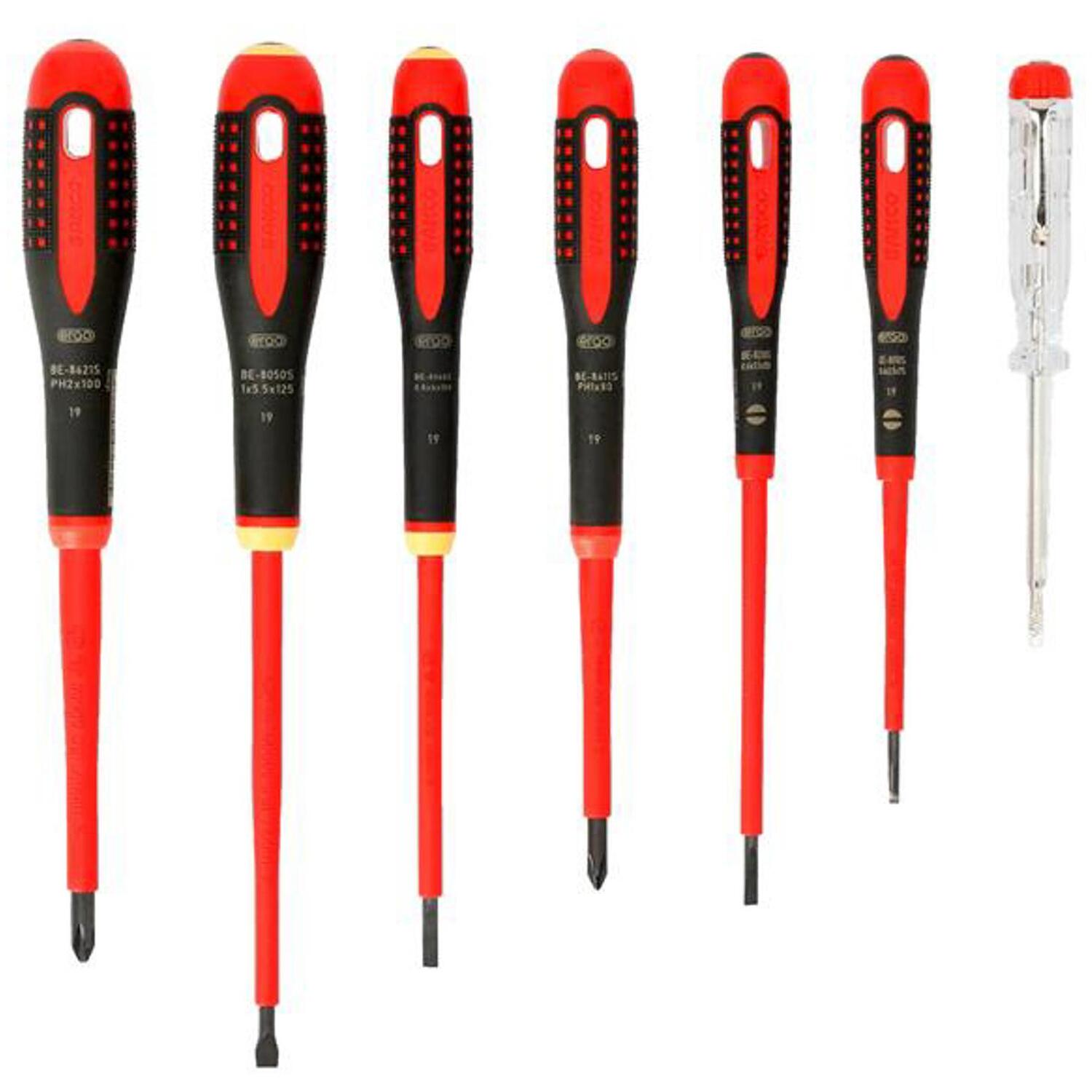 Bahco Black 7 Piece Be-9887S Ergo Vde Insulated Screwdriver Set - Image 10