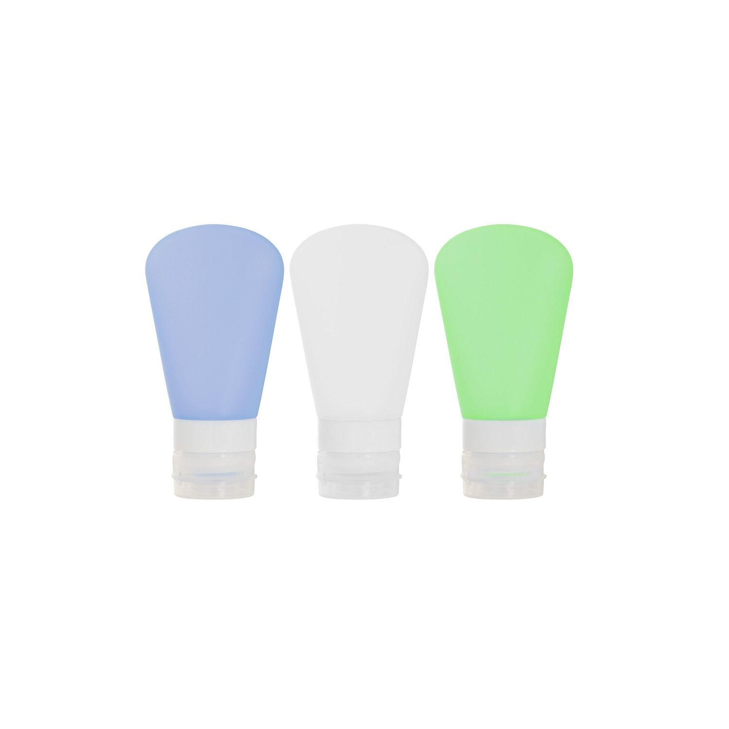 Mountain Warehouse Silicone Travel Bottle Set - White