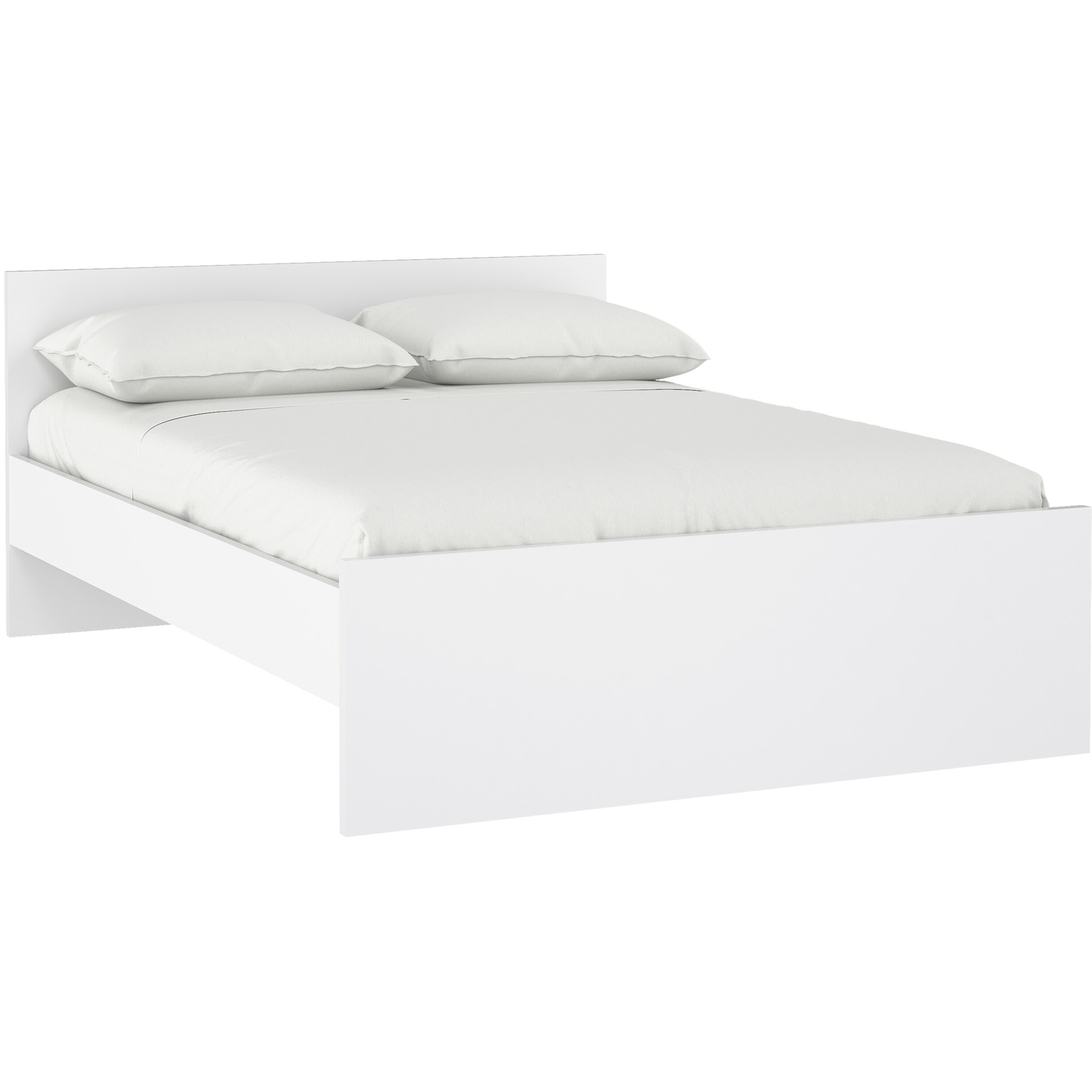 Furniture to Go - Florence Double Bed Frame - High Gloss - White - Image 2