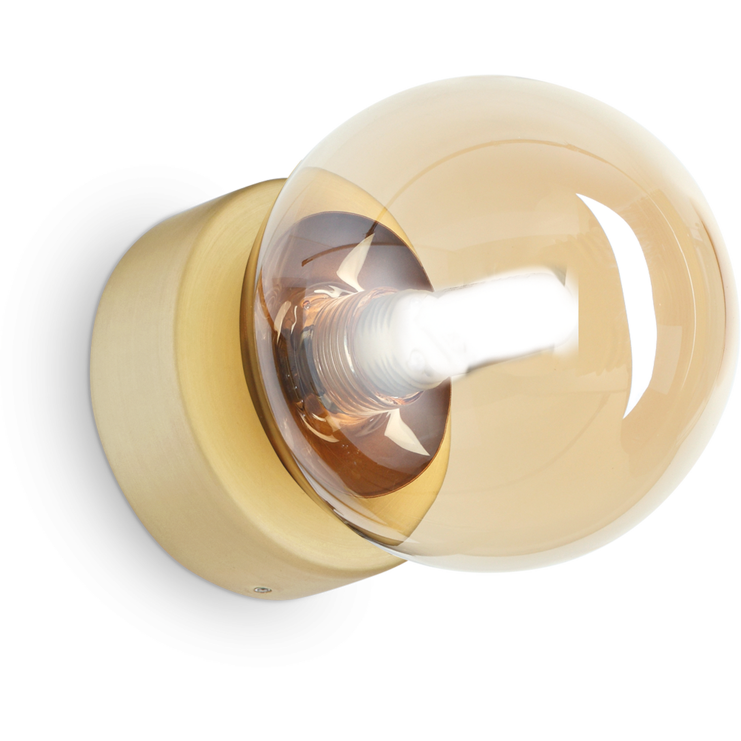 Ideal Lux Lighting Perlage Wall Light Brass B - Brass