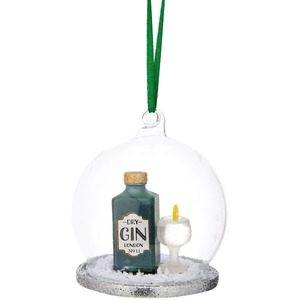 Christmas Cheer Gin and Tonic Dome Bauble