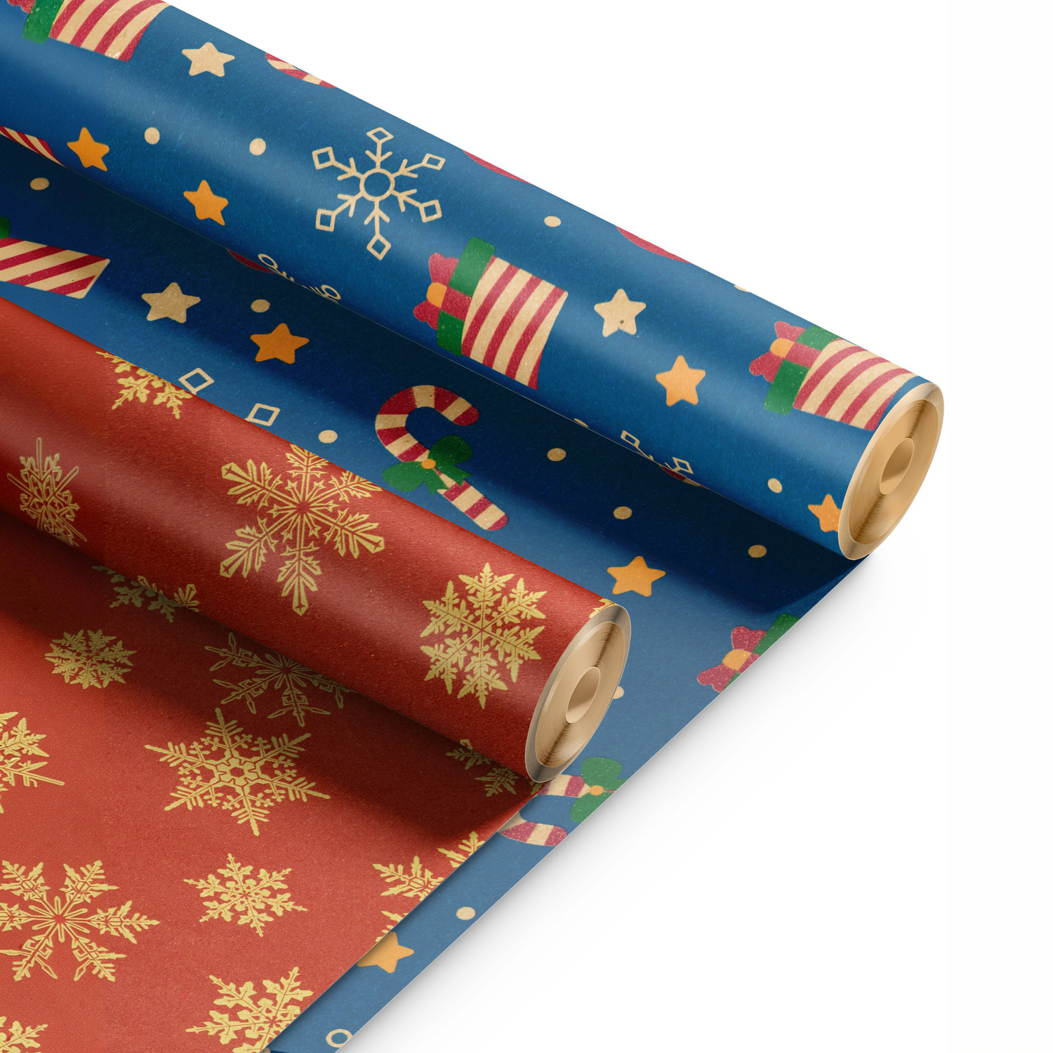 Kraft & Co Unisex Multicolor 2 Pack Christmas Wrapping Paper Rolls - Bauble (44.5Cm X 25M) - Image 2