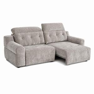 Harrington Grey Electric Sofa Bed Chenille Adjustable Headrests