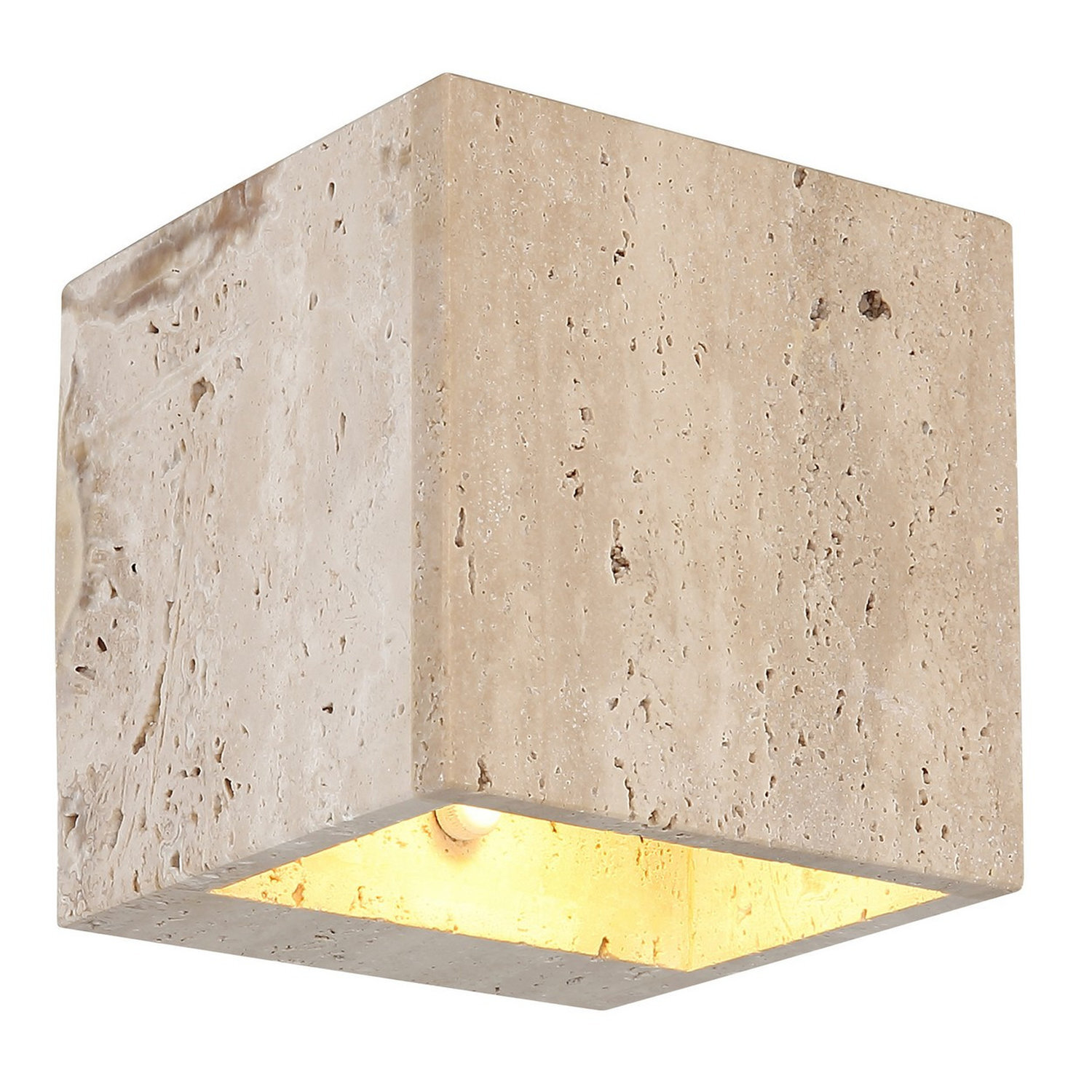 Netlighting Unisex Beige Rojas Up & Down Wall Lamp Travertine Stone Led 3000K In Size 6 - Image 2