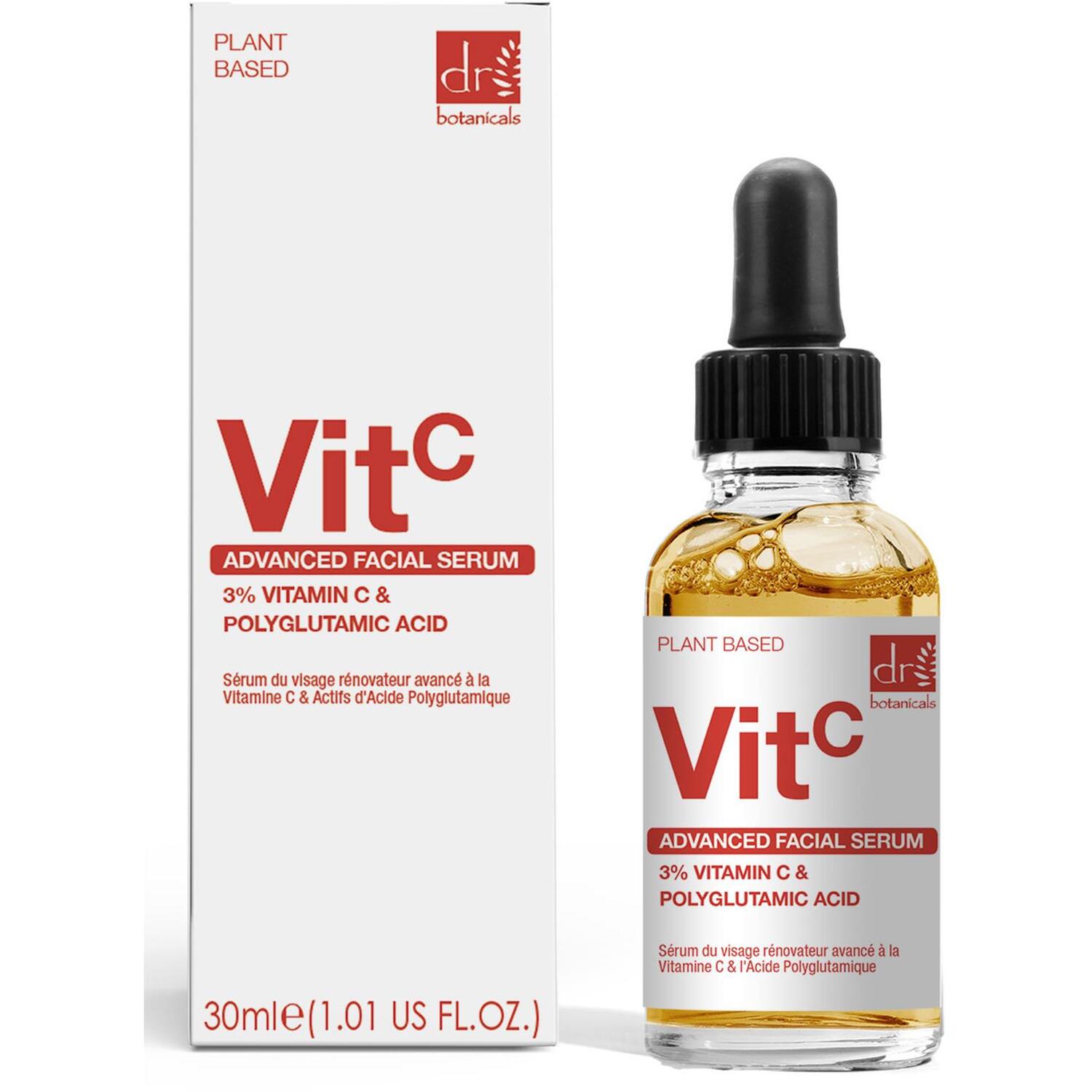 Dr. Botanicals Women's White Advanced Facial Anti-Ageing Serum 3% Vitamin C & Polyglutamic Acid 30Ml In - Image 5