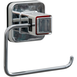 Pushloc Wall Mounted Double Edge Suction Toilet Roll Holder