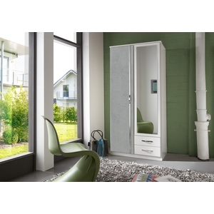 Duo Grey 2 Door Wardrobe