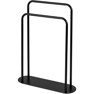 Aspen Freestanding Black Towel Rail Stand
