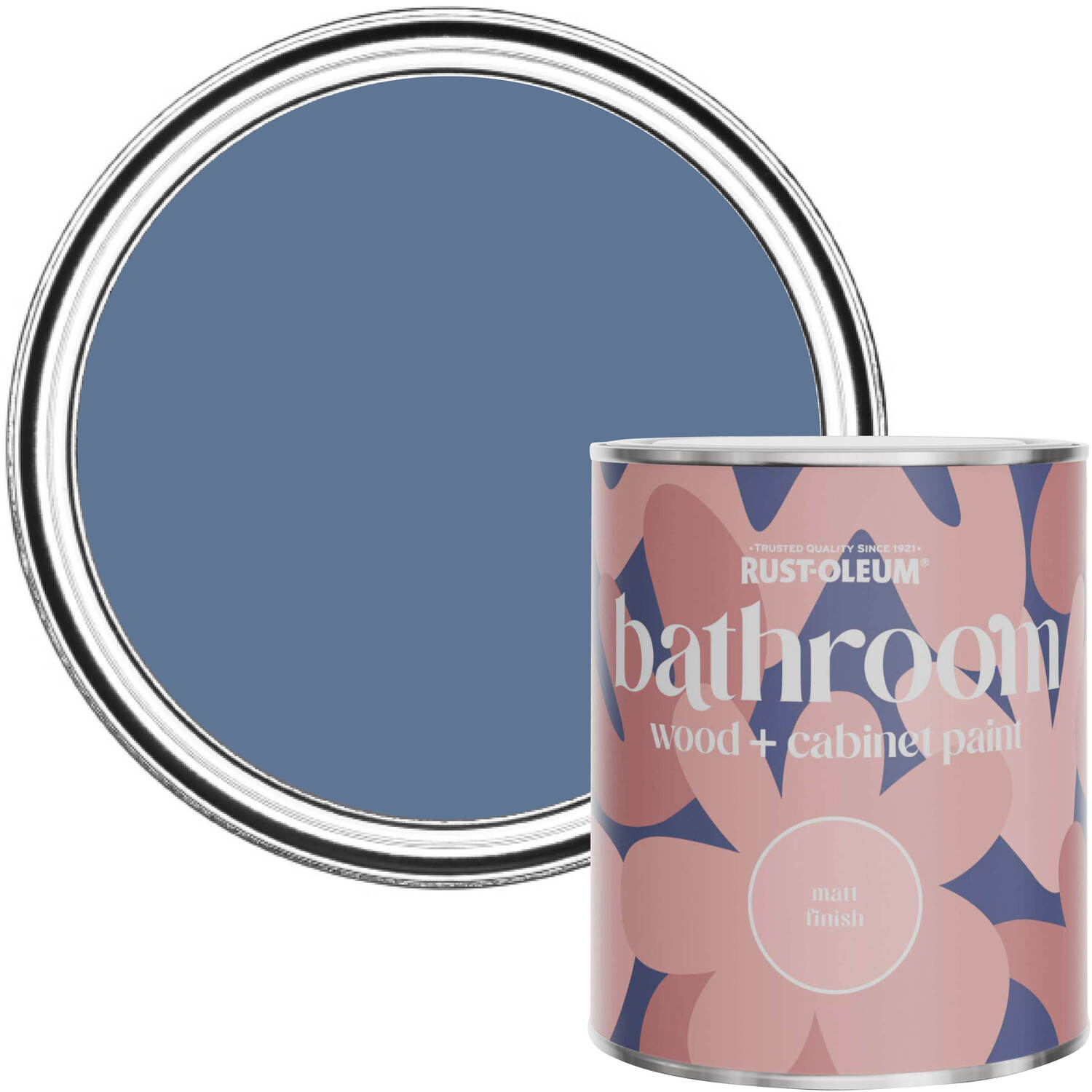 Rust-Oleum Bathroom Wood  Cabinet Paint Matt - Blue River 750ml - Blue River