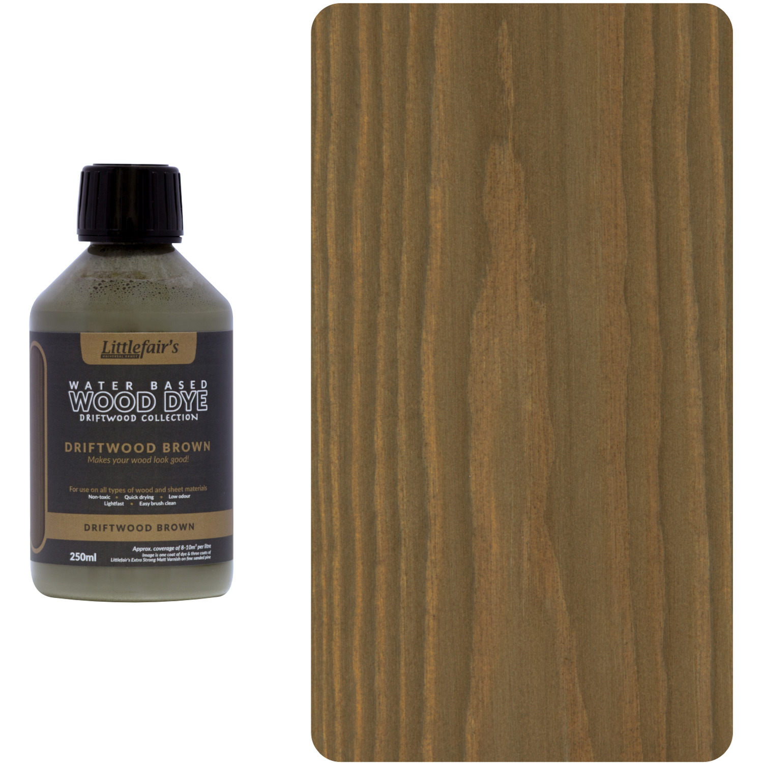 Interior Exterior Wood Dye - Driftwood Brown
