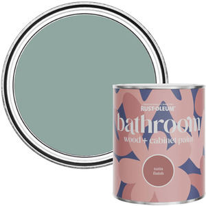 Rust-Oleum Bathroom Wood  Cabinet Paint in Satin Finish - Gresham Blue 750ml