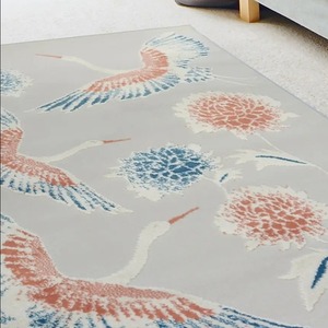 Bright Bird Rug Colourful Bird Print Contemporary Area Rugs - Dorsey