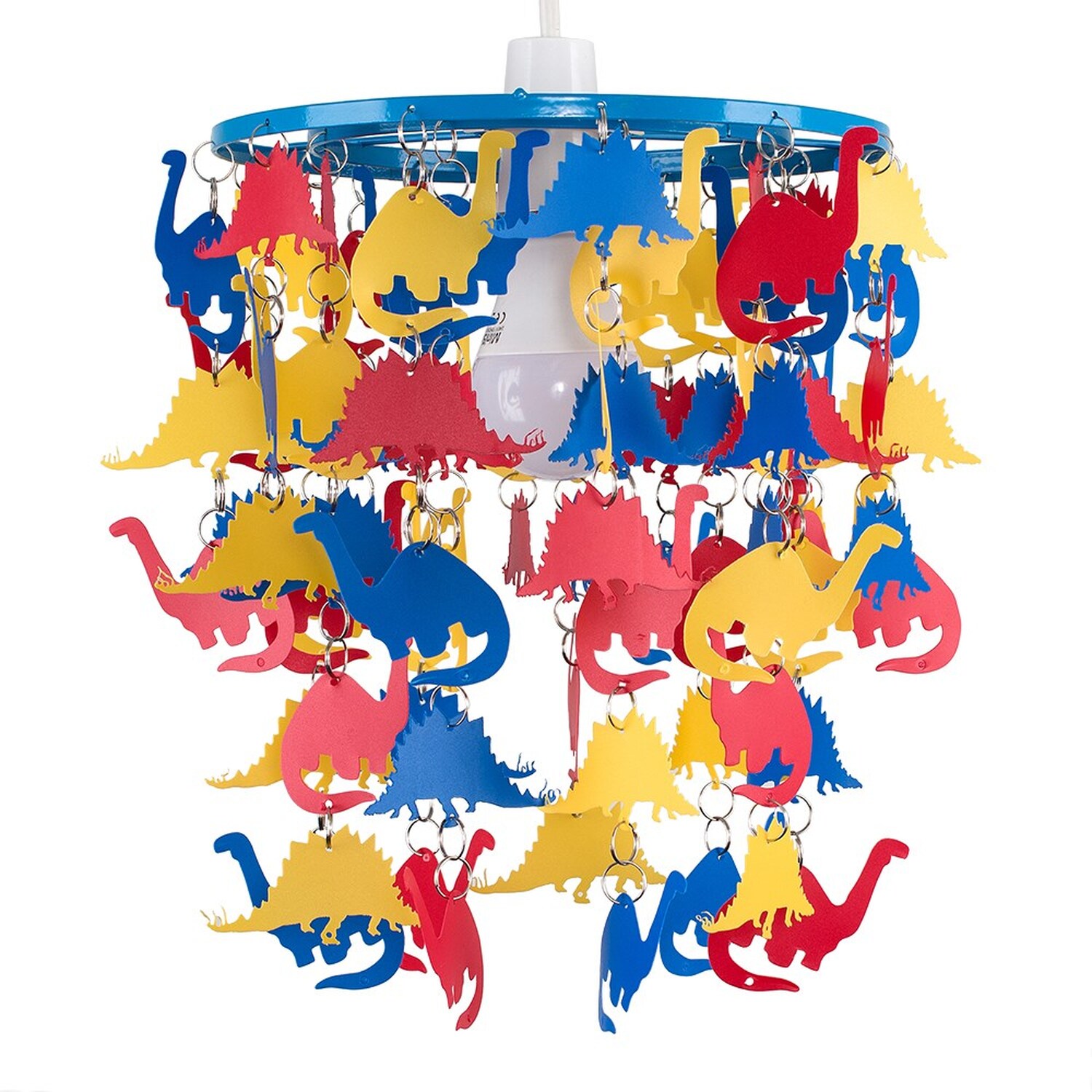 Image of Children's Multi-Coloured Dinosaur Nursery Bedroom Ceiling&hellip;