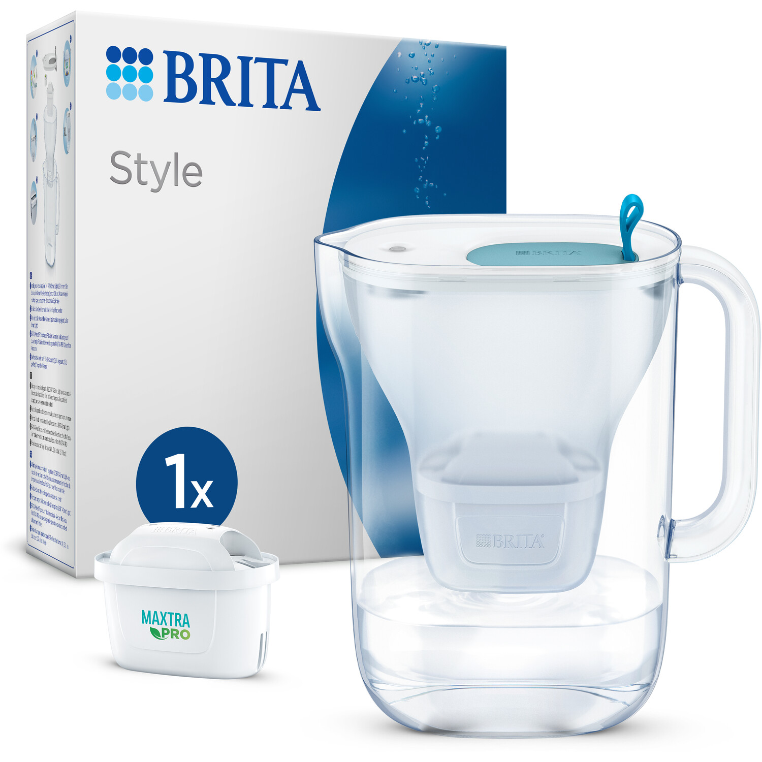 Image of Brita Style Water Filter Jug - Blue