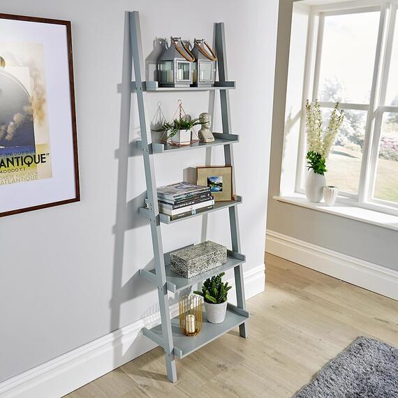 Home Source 5-Tier Ladder Shelf Storage Unit