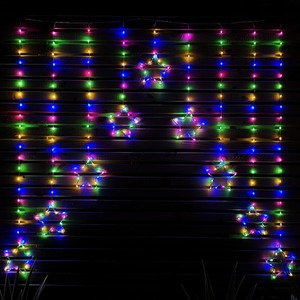 LED Star Curtain Lights Christmas Decorations