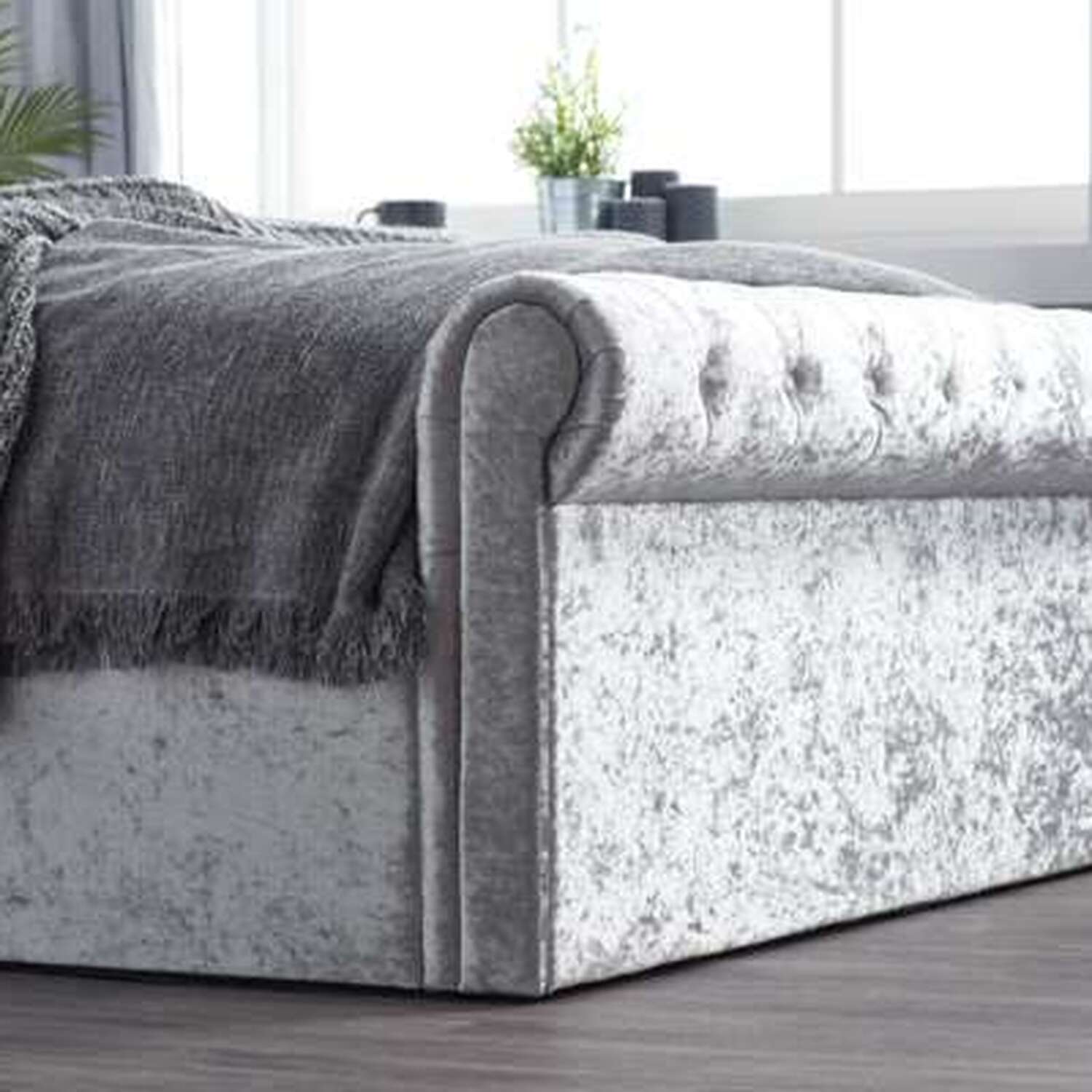 Birlea Sienna Ottoman Bed - Grey King