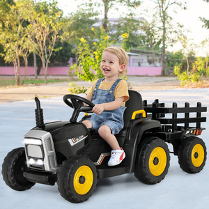 12V Kids Ride on Tractor and Trailer