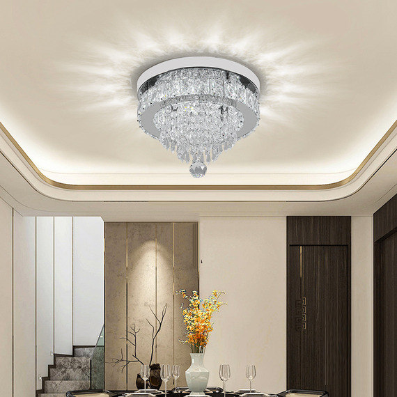 Crystal Round Ceiling Light for Indoor