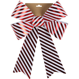 Red Striped Bow